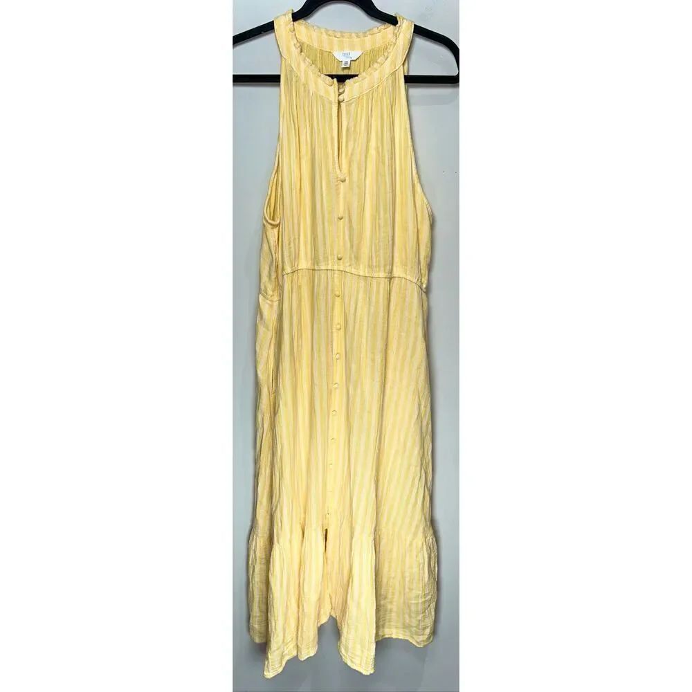 Time and Tru yellow maxi dress size XXL